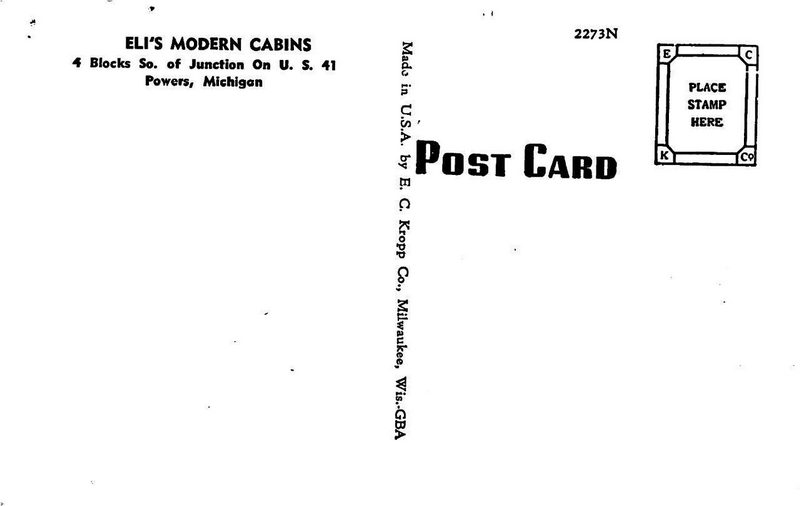Elis Modern Cabins - Vintage Postcard